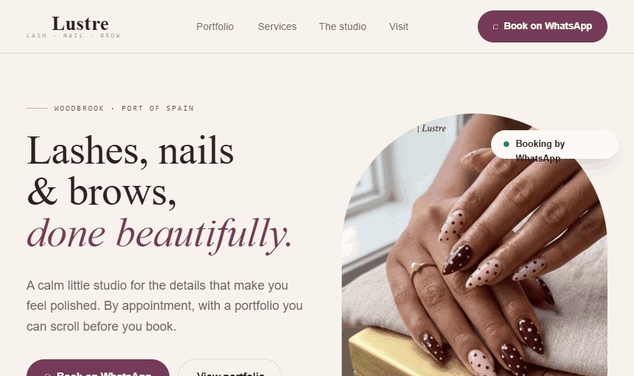 Example website built by Astral Studios